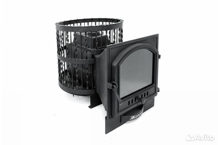 Печь банная Kennet Бастион 22 сетка ковка панорама