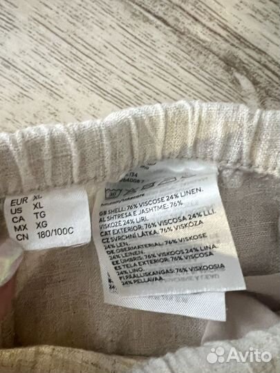 Брюки льняные H&M XL 54-56р