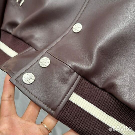 Бомбер кожанная Celine