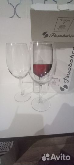 Бокалы для вина новые, хороший подарок на 8 марта
