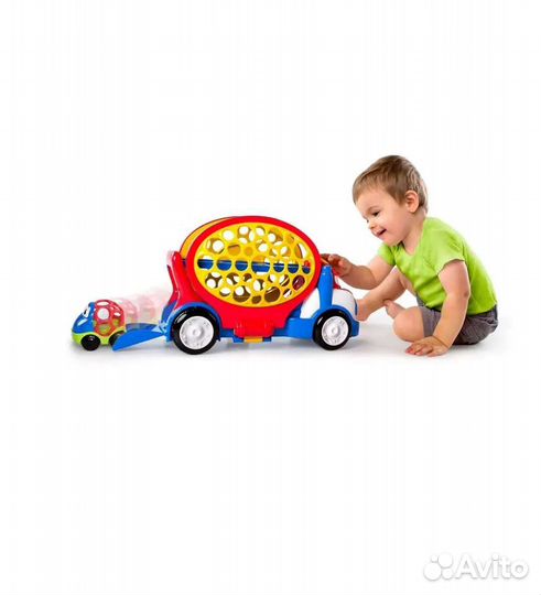 Автовоз Oball двухуровневый и 1 машинка