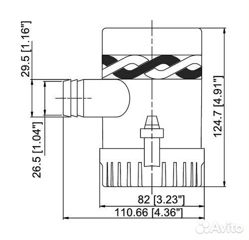 Помпа осушительная для катера