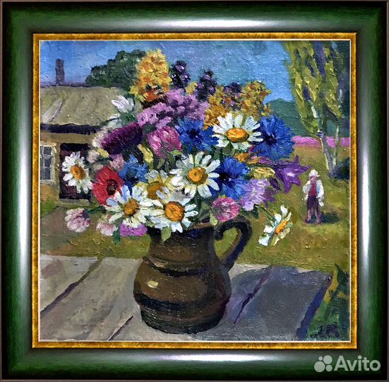 Картина маслом цветы