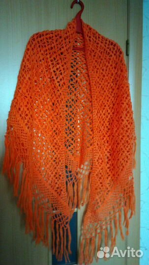 Новая женская шерстяная шаль ручной работы