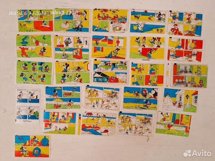 Вкладыши от жвачки 