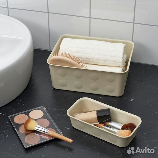 Nojig IKEA 704.574.87 Органайзер 10x20x5 см пластик бежевый