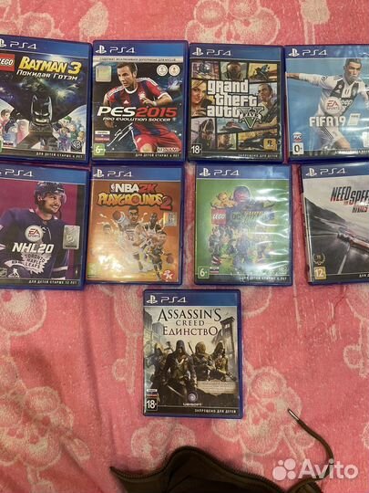 Диски с играми на playstation 4
