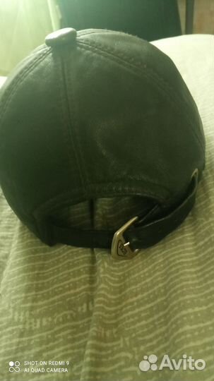 Мужская кожаная кепка