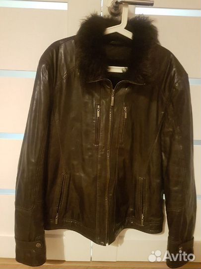Кожаная куртка мужская