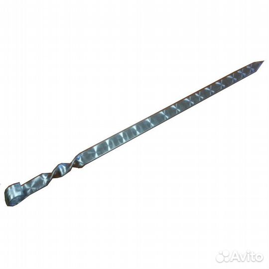 Широкий шампур из нержавейки