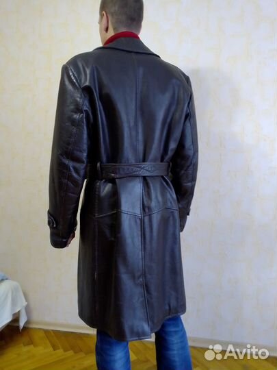 Пальто кожа