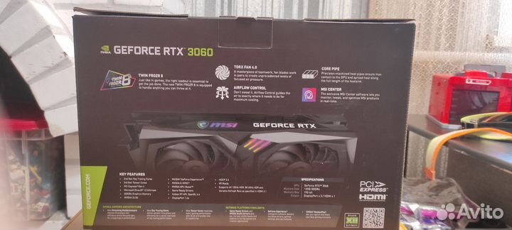 Видеокарта MSI Geforce RTX 3060 gaming X