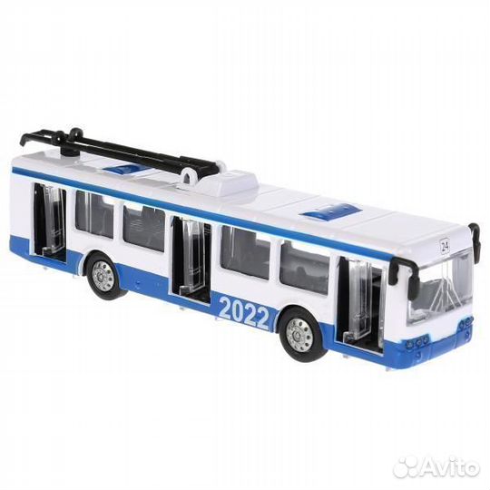 Троллейбус металлический инерционный Технопарк