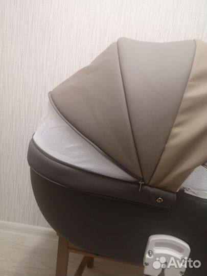 Коляска 2 в 1 adamex luciano deluxe эко кожа