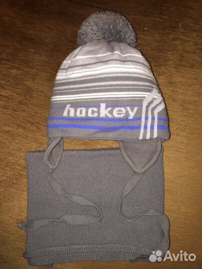 Зимняя шапка для мальчика со снудом