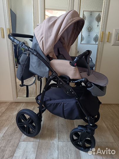 Коляска 2 в 1 эко кожа