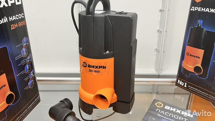 Дренажный насос Вихрь дн-900 новый