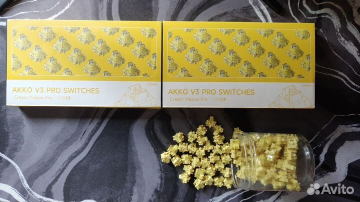 Свитчи для клавиатура Akko V3 Cream Yellow PRO