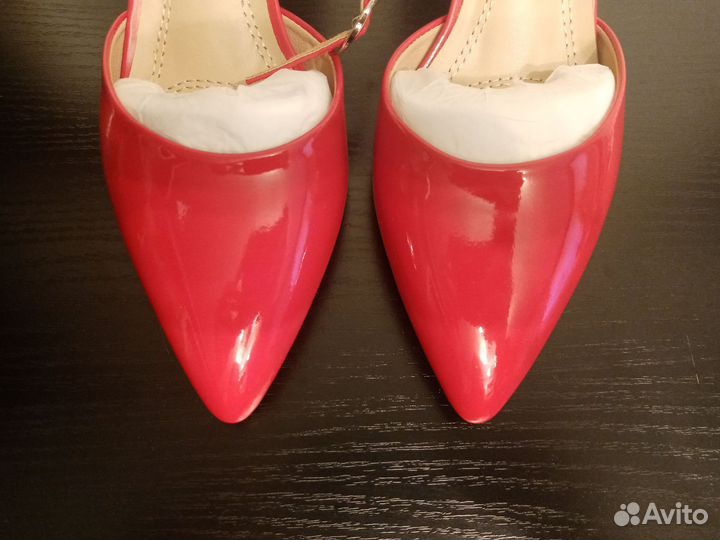 Туфли лодочки красные