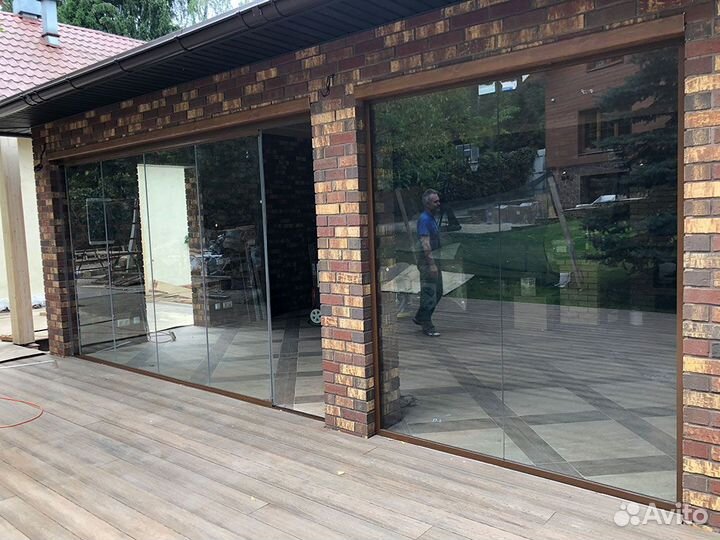 Безрамное остекление для террас до 7 дней