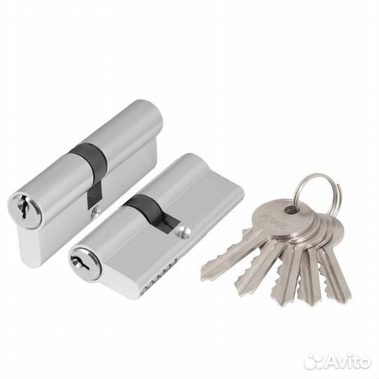 Механизм цилиндровый ajax аz100-70 мм. хром 5 кл