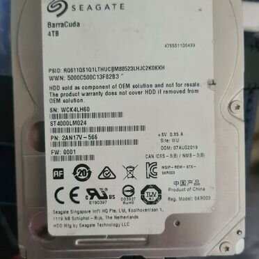 Hdd SATA 2.5 4tb seagate