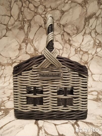 Корзина плетеная с ручкой/подарочная корзина