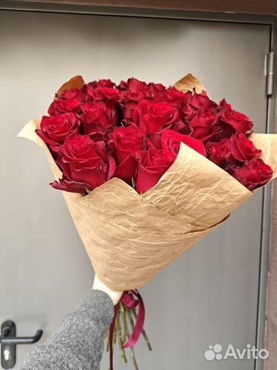 Моно букеты роз
