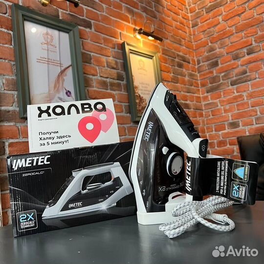 Паровой Утюг новый imetec zerocalc Z1 (т27143)