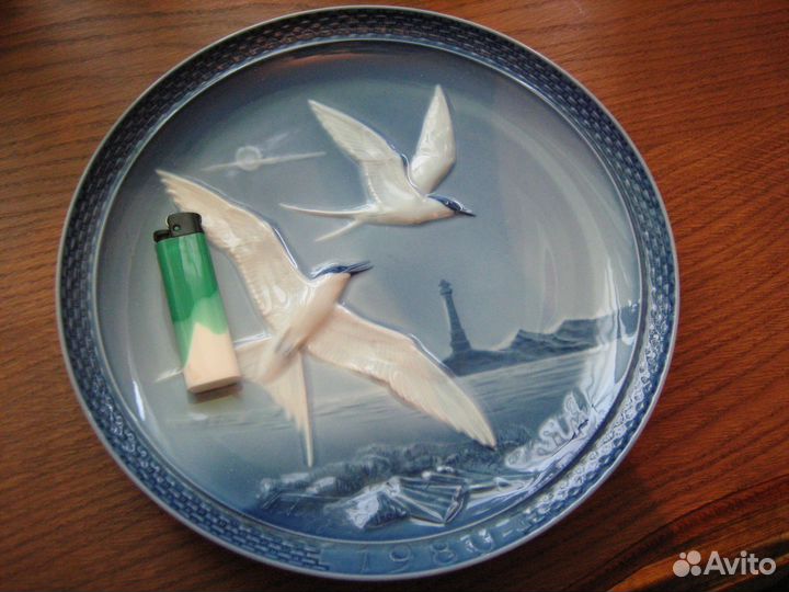 Тарелка настенная чайки 1980 Хутченройтер