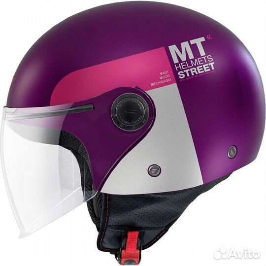 MT Мотошлемs street S 22.06 Inboard C8 Matt Pink M