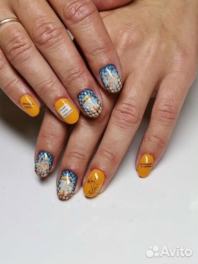 Маникюр наращивание