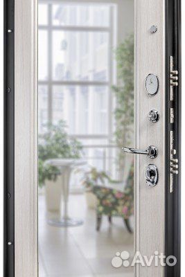 Входная дверь с зеркалом Портика 51 П61 Капучино