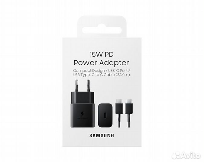 Сзу Samsung +Type-C 15W EP-T1510xbegeu black