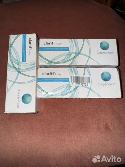 Контактные линзы однодневные Clariti -0.75