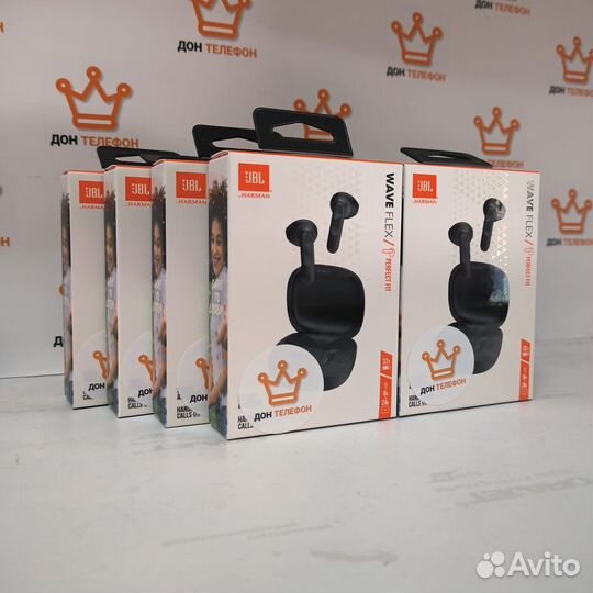 Беспроводные наушники JBL Wave Flex, черный