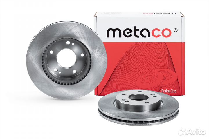 Диск тормозной передний вентилируемый Metaco 3050-004