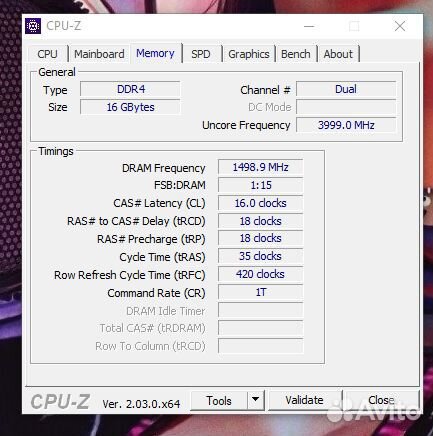Оперативная Память DDR4 2x8gb 3200 mhz
