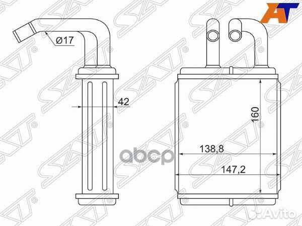 Радиатор отопителя салона toyota dynatoyo ACE B
