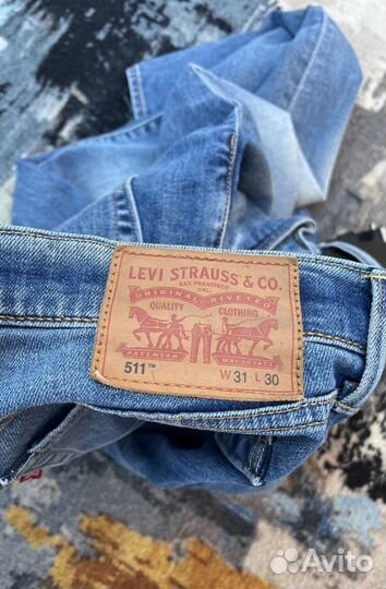 Джинсы Levi's 511 M w 31 l 30 оригинал