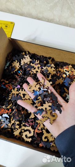 Деревянный фигурный пазл