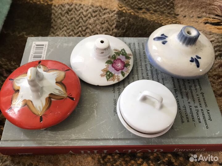 Крышки фарфор разные времен СССР