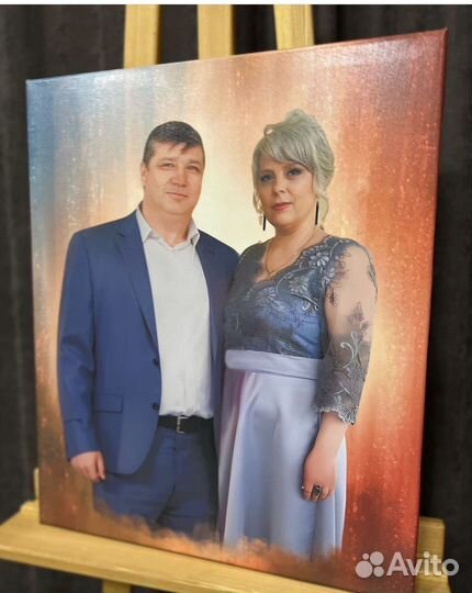 Портрет по фото / Картина на холсте