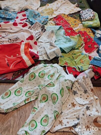 Вещи на новорождённого от 50 р до 74