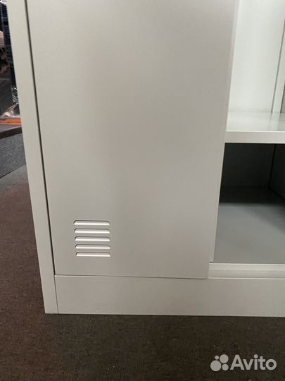 Шкаф металлический для одежды + полки под обувь, в