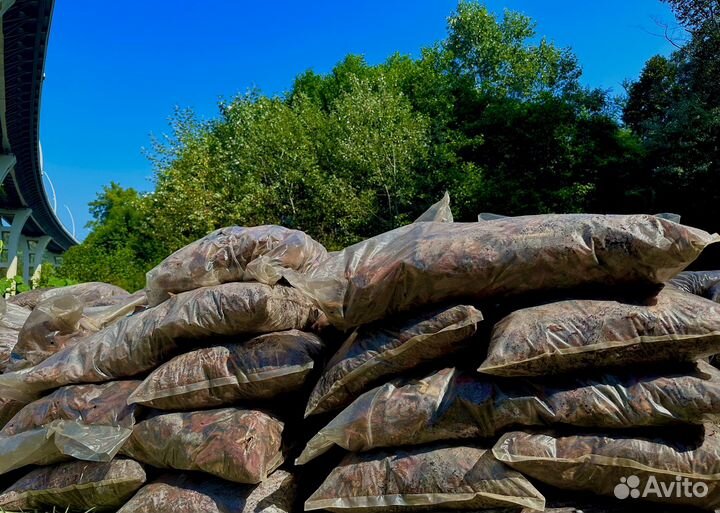Кора сосны мешки 60л