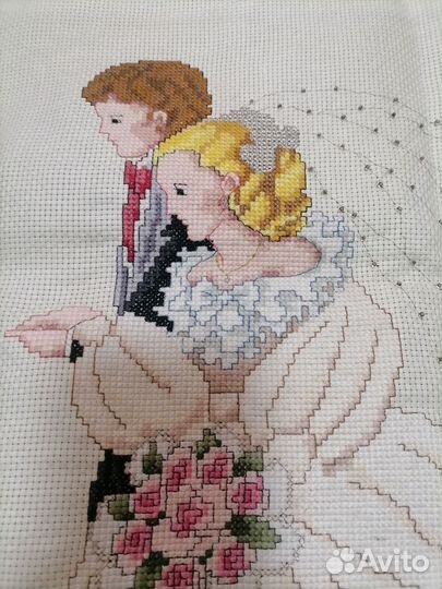 Картина вышитая крестом ручная работа