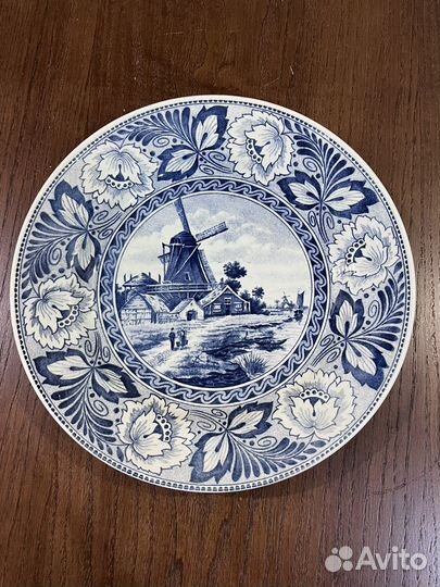 Настенная декоративная тарелка Delft