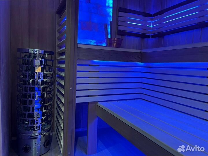 Электрическая печь для сауны с монтажом