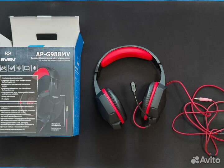 Игровая гарнитура, наушники Sven AP-G988MV